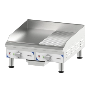 Plaque à snacker large Rainurée - Lisse - CASSELIN