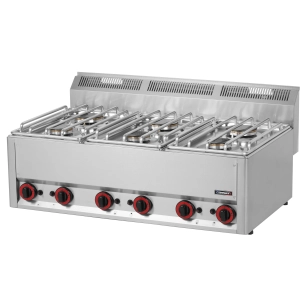 Fourneau gaz à poser 6 feux P 99 - CASSELIN