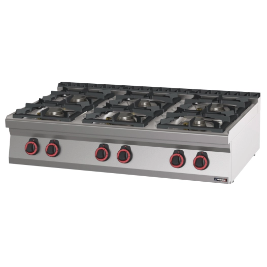 Fourneau gaz à poser 6 feux HP 120 - CASSELIN