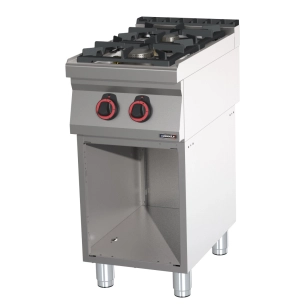 Fourneau gaz 2 feux avec soubassement HP 40 - CASSELIN