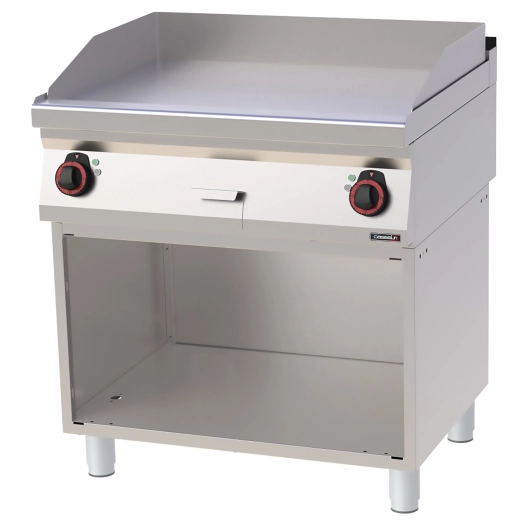 Plaque à snacker Chrome Lisse avec soubassement 80 - CASSELIN