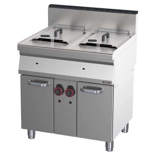 Friteuse gaz avec soubassement 2x15 litres 80 - CASSELIN