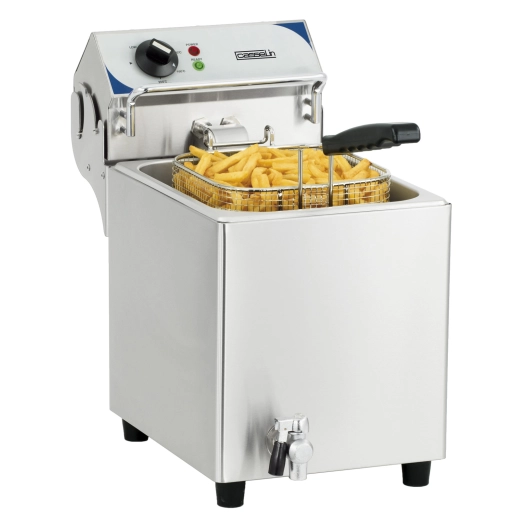 Friteuse électrique avec vanne de vidange 7 litres - CASSELIN
