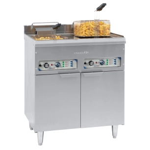 Friteuse électrique sur pieds 2 x 16 litres - CASSELIN