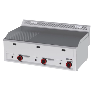 Plaque à snacker Fonte Rainurée Lisse 99 Gaz - CASSELIN
