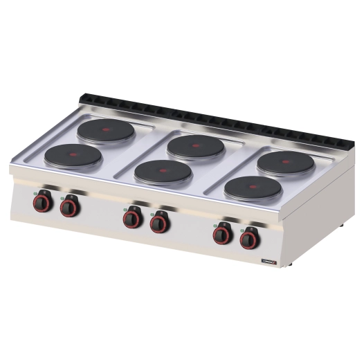 Fourneau électrique à poser 6 feux 120 - CASSELIN