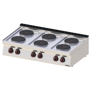 Fourneau électrique à poser 6 feux 120 - CASSELIN