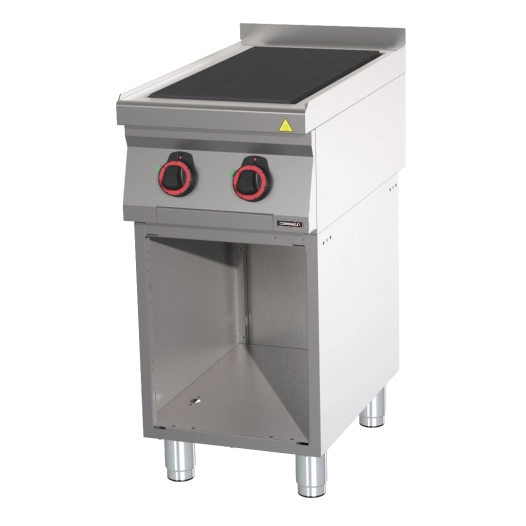 Fourneau électrique 2 plaques coup de feu avec soubassement 40 - CASSELIN