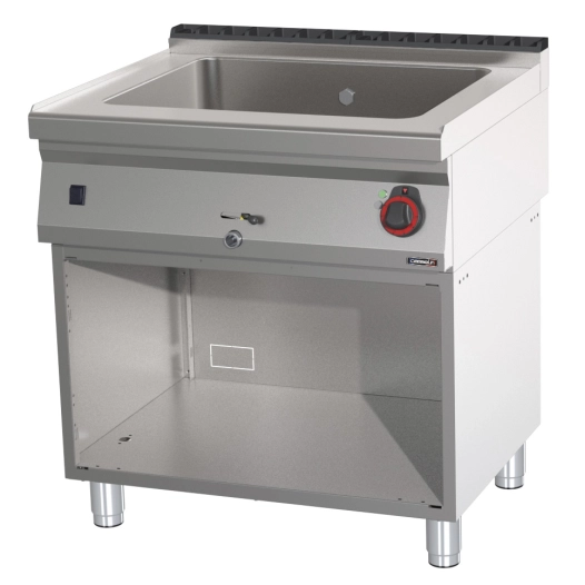 Bain-marie GN 2/1 200 mm avec vanne de vidange et soubassement 80 - CASSELIN
