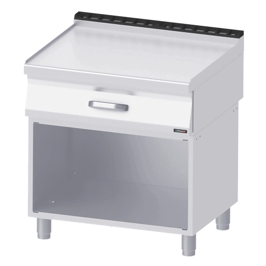 Plan de travail neutre 1 tiroir 80 avec soubassement - CASSELIN