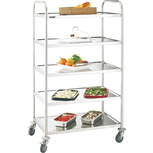 Chariot inox 5 plateaux - CASSELIN