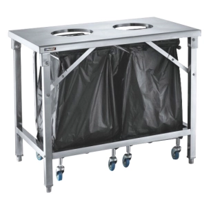 Table de tri 2 trous vide-dechets - CASSELIN