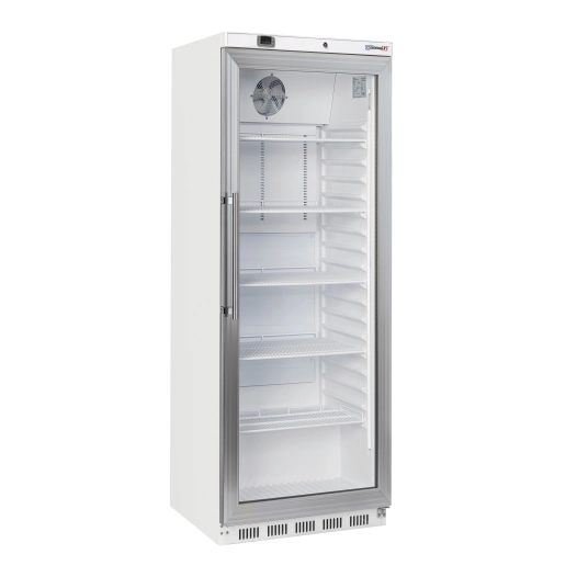 Armoire positive vitrée 400 L Blanche - CASSELIN