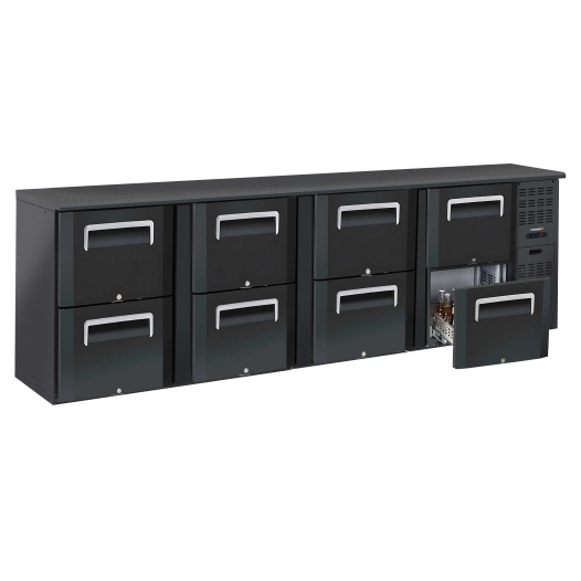 Arrière bar 4 x 2 tiroirs - CASSELIN