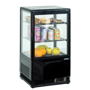Mini vitrine réfrigérée positive 58L Noire - CASSELIN