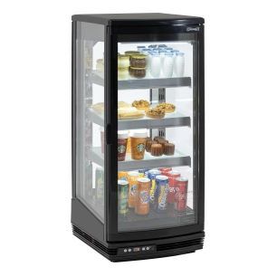 Mini vitrine réfrigérée 93 L Noire - CASSELIN