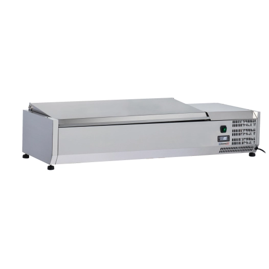 Saladette à poser 3 x GN 1/3 + 1 GN 1/2 avec couvercle - CASSELIN