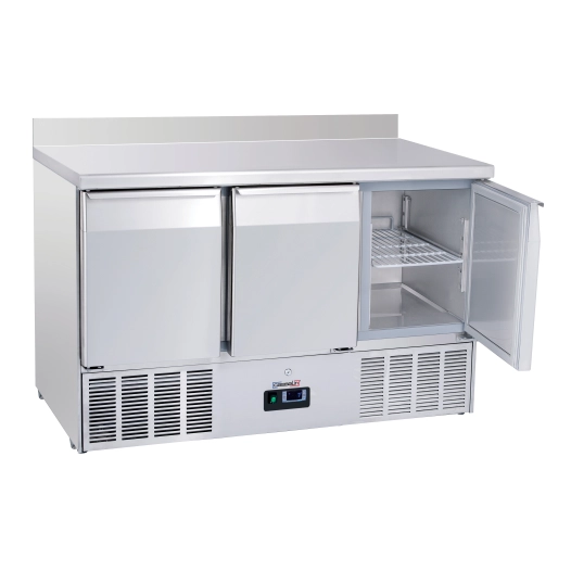 Saladette avec dosseret 3 portes GN 1/1 - CASSELIN