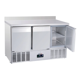 Saladette avec dosseret 3 portes GN 1/1 - CASSELIN