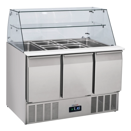 Saladette vitrée 3 portes GN 1/1 - CASSELIN