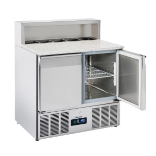 Saladette de préparation 2 portes GN 1/1 Granit - CASSELIN