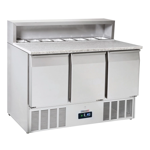 Saladette de préparation 3 portes GN 1/1 Granit - CASSELIN