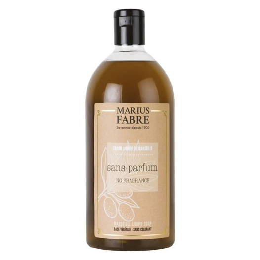 savon liquide de marseille 1l sans parfum - marius fabre jeune ets