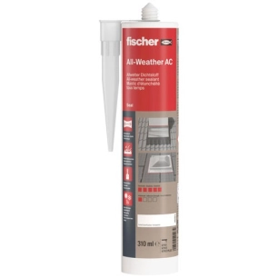 mastic ã©tancheite tous temps translucide 310 ml - fischer fixations
