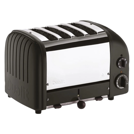 grille-pain 4 fentes de grillage sã‰lecteur newgen - double bagel - noir - nexedis - dualit