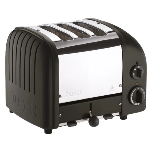 grille-pain 3 fentes de grillage sã‰lecteur aws - noir - nexedis - dualit