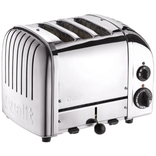 grille-pain 3 fentes de grillage sã‰lecteur aws - inox - nexedis - dualit