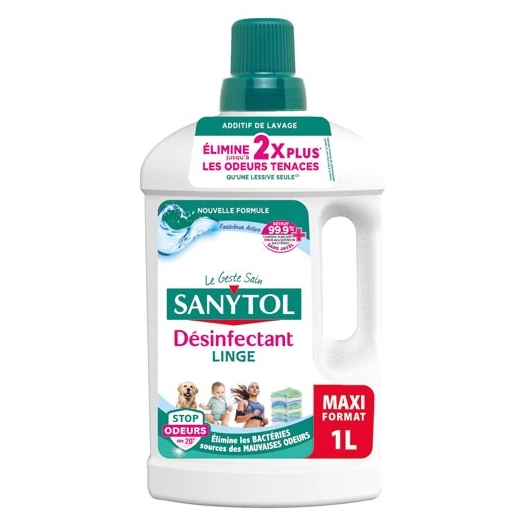dã©sinfectant linge stop odeurs fraicheur active 1 l - ideal