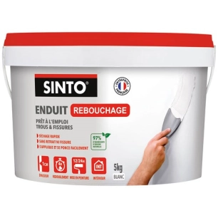 enduit de rebouchage intã©rieur pã¢te 5kg - brunel