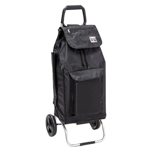 poussette 2 roues carlux multipoches noir - sidebag sn