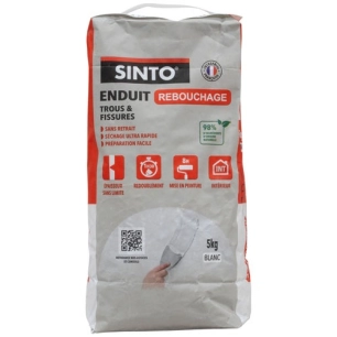 enduit de rebouchage interieur poudre 5kg - brunel
