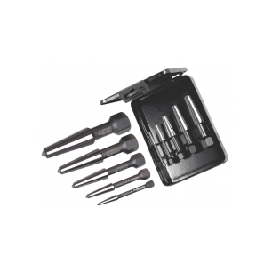 extracteurs de vis endommagees désignation coffret métal de 5 extracteursdiamètre m5 à m20
