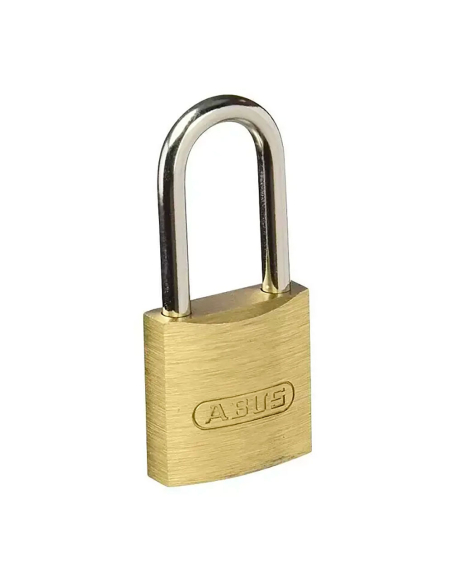 ABUS Cadenas Laiton Arceau Long Sécurité fiable et polyvalente avec arceau long en laiton. - ABUS