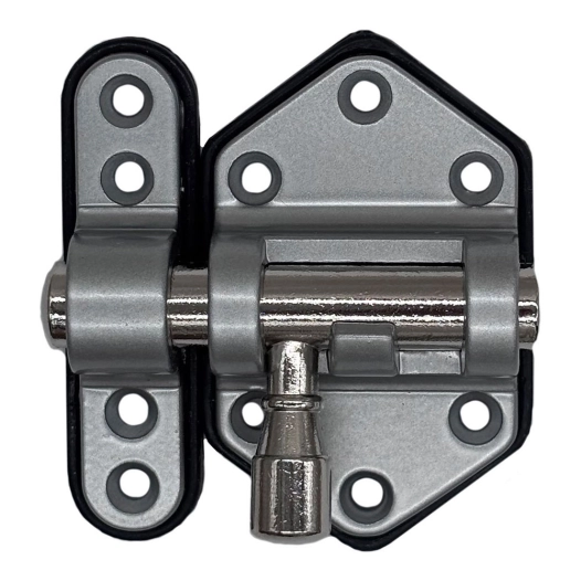 base plastique à broche renforcée 50 mm chrome mat