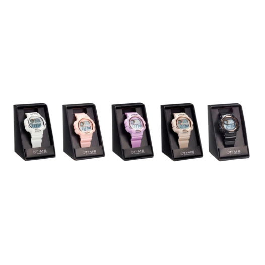montre de sport numérique pour femmes 5 couleurs assorties