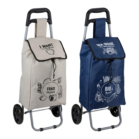 chariot 2 roues 25 l 91 x 34 x 26 cm, couleurs assorties