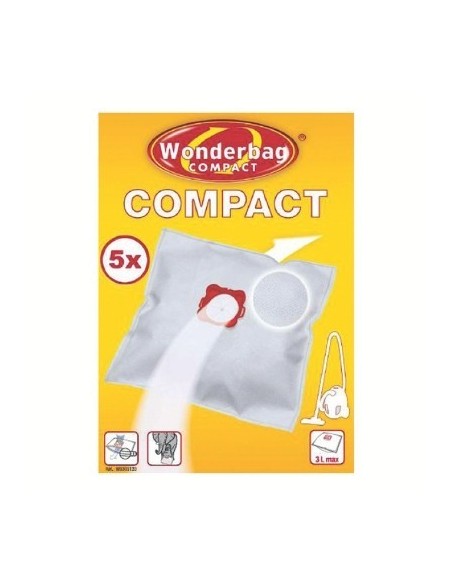 Sac aspirateur wonderbag compact bg boîte de 5 sacs 3 litres