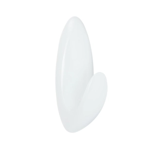 crochet pour serviette, grand, blanc, 1 pcs + 2 bandes, max 2,2 kg