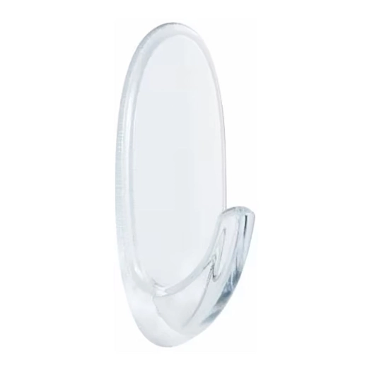 crochet transparent moyen, 25 x 60 x 25 mm, 2 pièces + 4 bandes