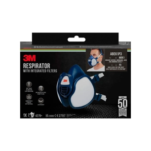 masque avec filtres intégrés 4279+, filtres combinés abek1p3