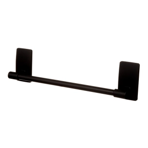 barre serviette, noir mat, 299 x 77 x 47 mm, 1 unité + 4 bandes, max 1,3 kg