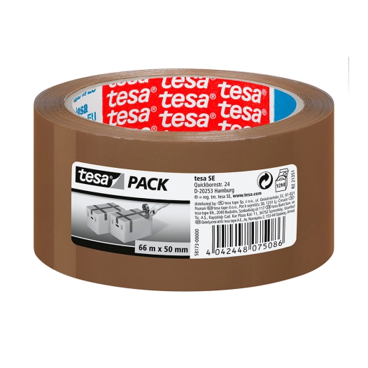 ruban d'emballage marron 46 microns 50 mm x 66 m