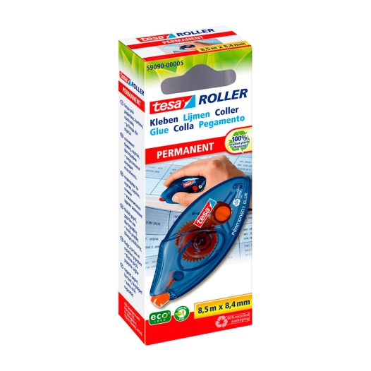 adhésif écologique permanent jetable en rouleau 8,4 mm x 8,50 m