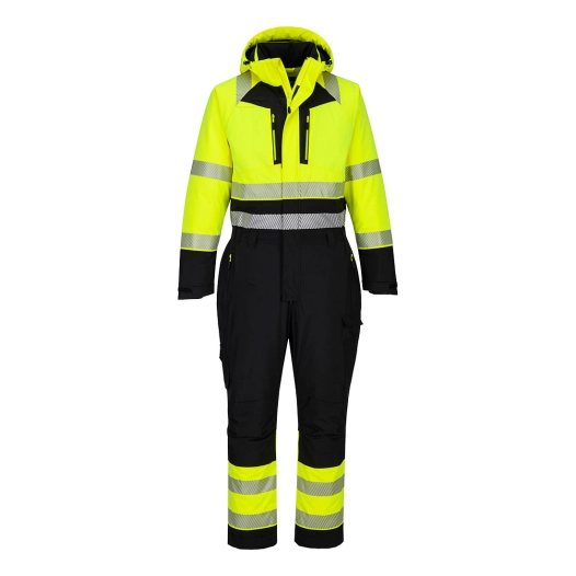combinaison d'hiver dx4 hv - taille m - jaune/noir - portwest