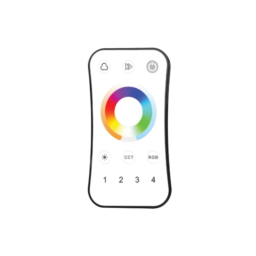 système multizone - télécommande led rf cct et rgb - 4 zones