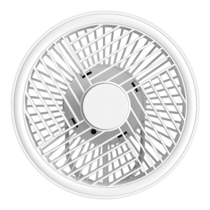 ventilateur de table portable rechargeable led splash 5,5 w blanc ø 180 x 85 mm